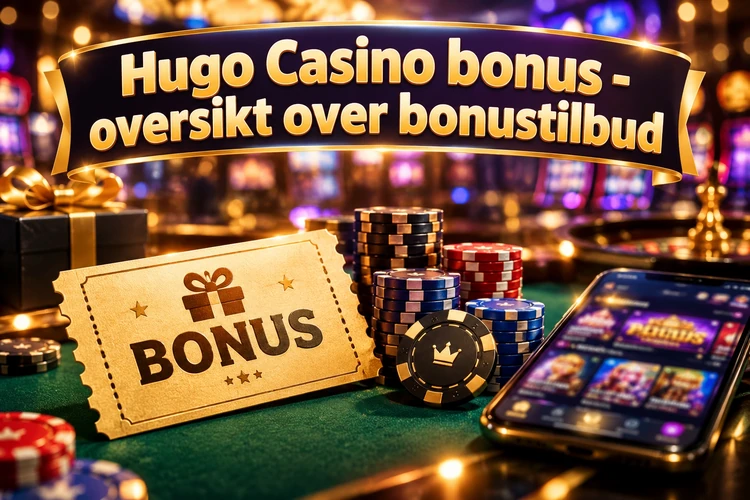 Hugo Casino bonus - oversikt over bonustilbud